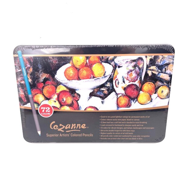 Cezanne Superior Artist’s Colored Pencils 72 Colors with Roll-Up Zipper Pouch - Picture 6 of 13